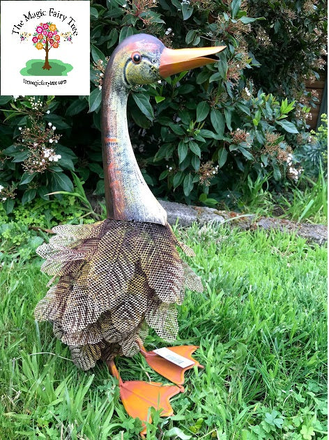 Mrs Duck Metal Garden Sculpture image 1