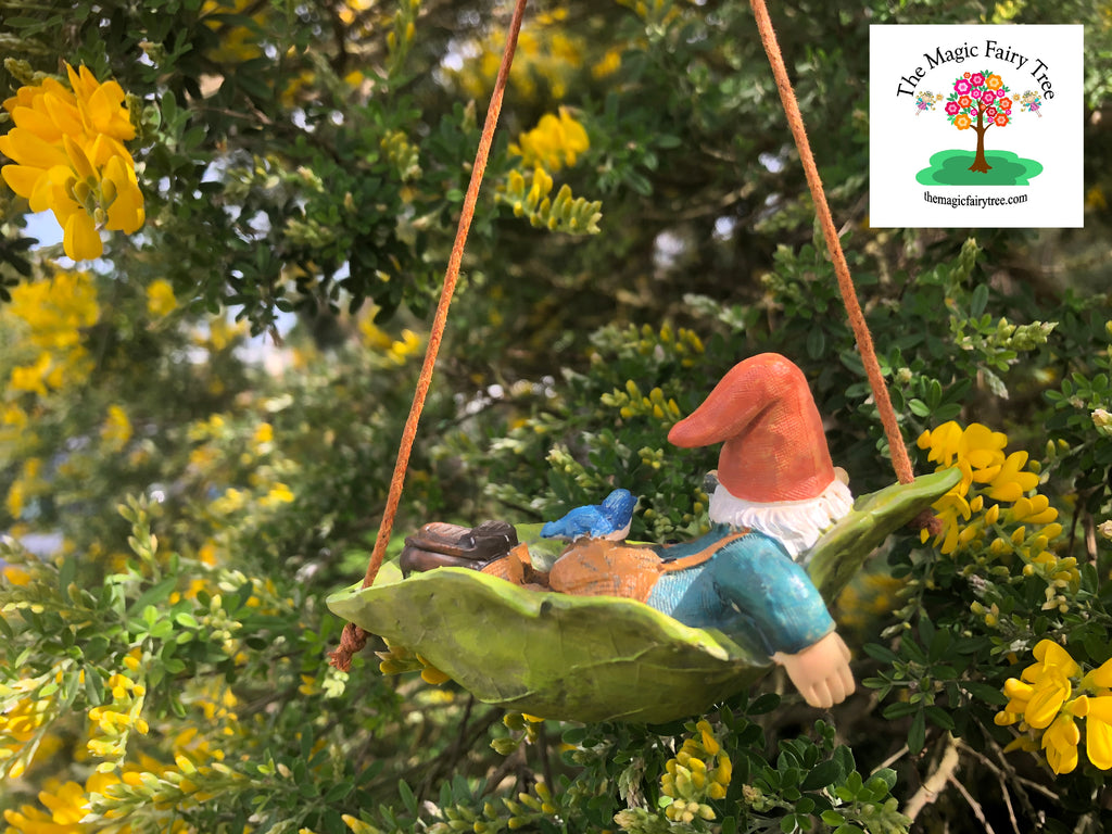 Gnome on a leaf swing image 3