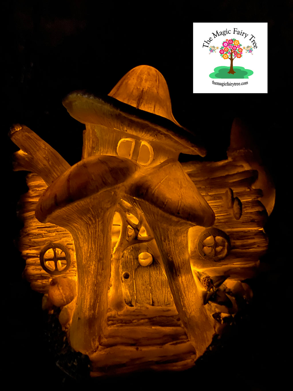 Solar fairy log house image 7