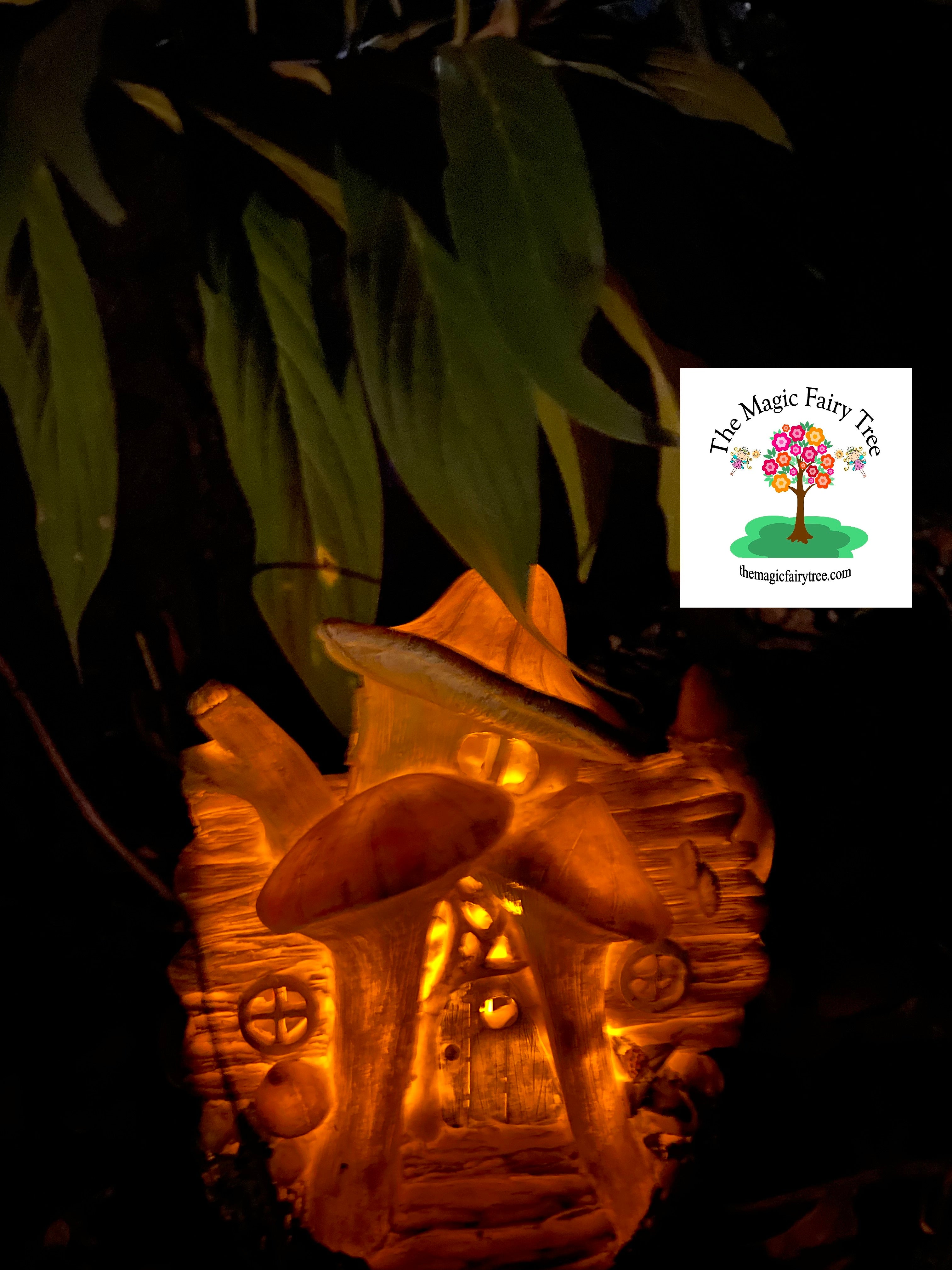 Solar fairy log house image 6