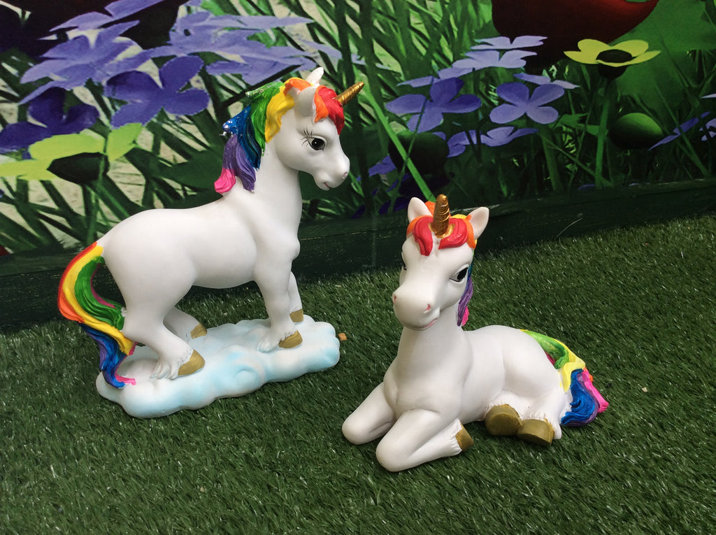 Rainbow unicorn figurine - 5cm, 10cm, 17cm image 4