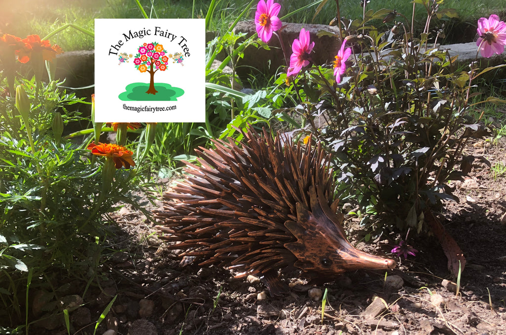 Copper Metal Echidna Sculpture image 3