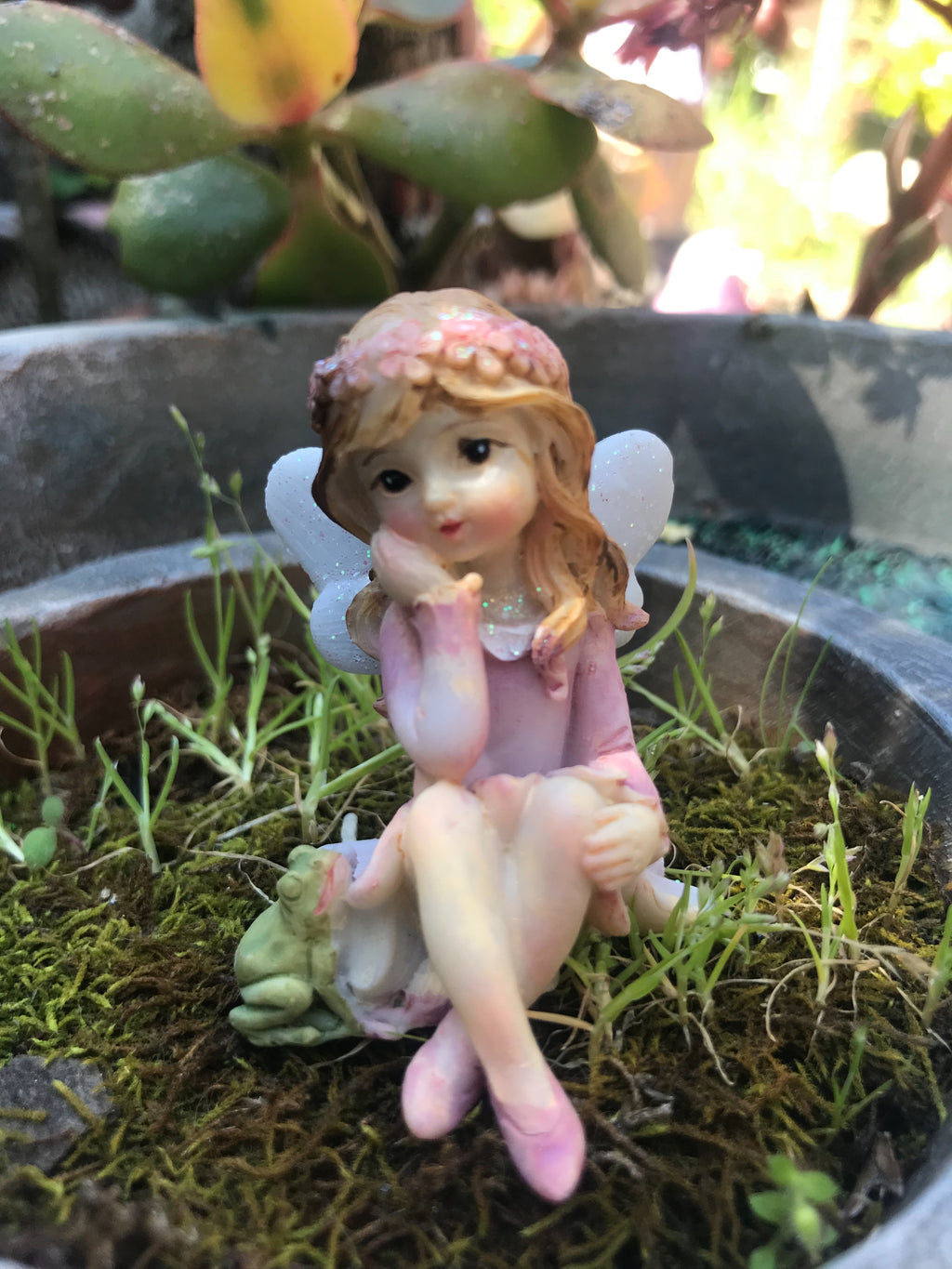 Flower Fairy Sitting Garden Fairy image 7