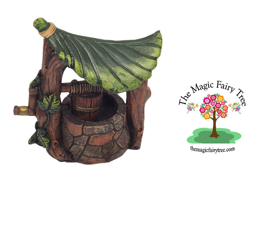 Fairy Garden Leaf Wishing Well image 2