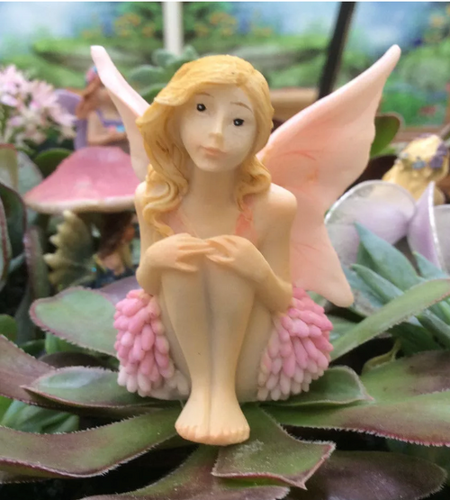 6cm Elf Fairy - hugging knees image 0