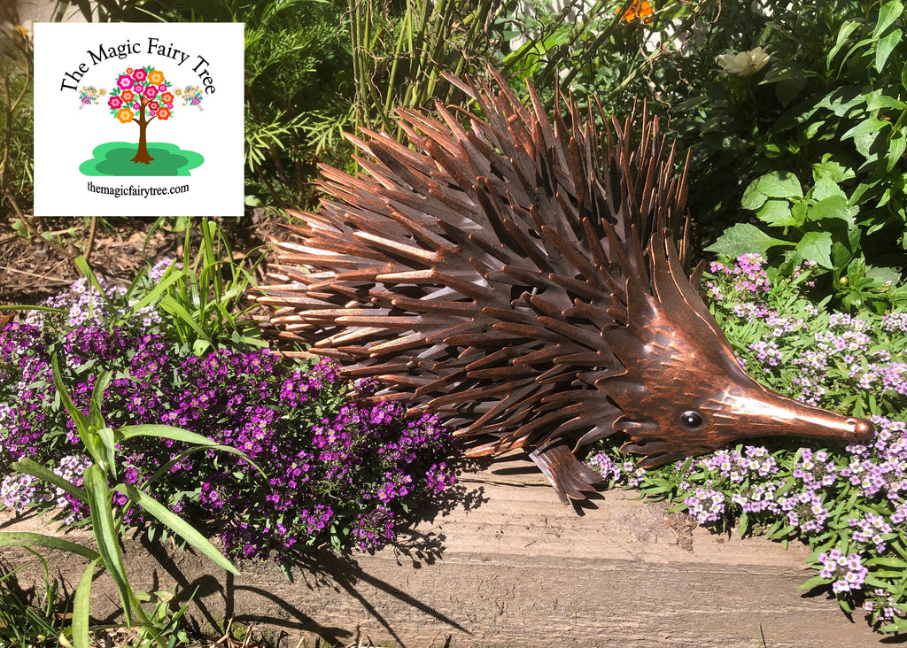 Copper Metal Echidna Sculpture image 2