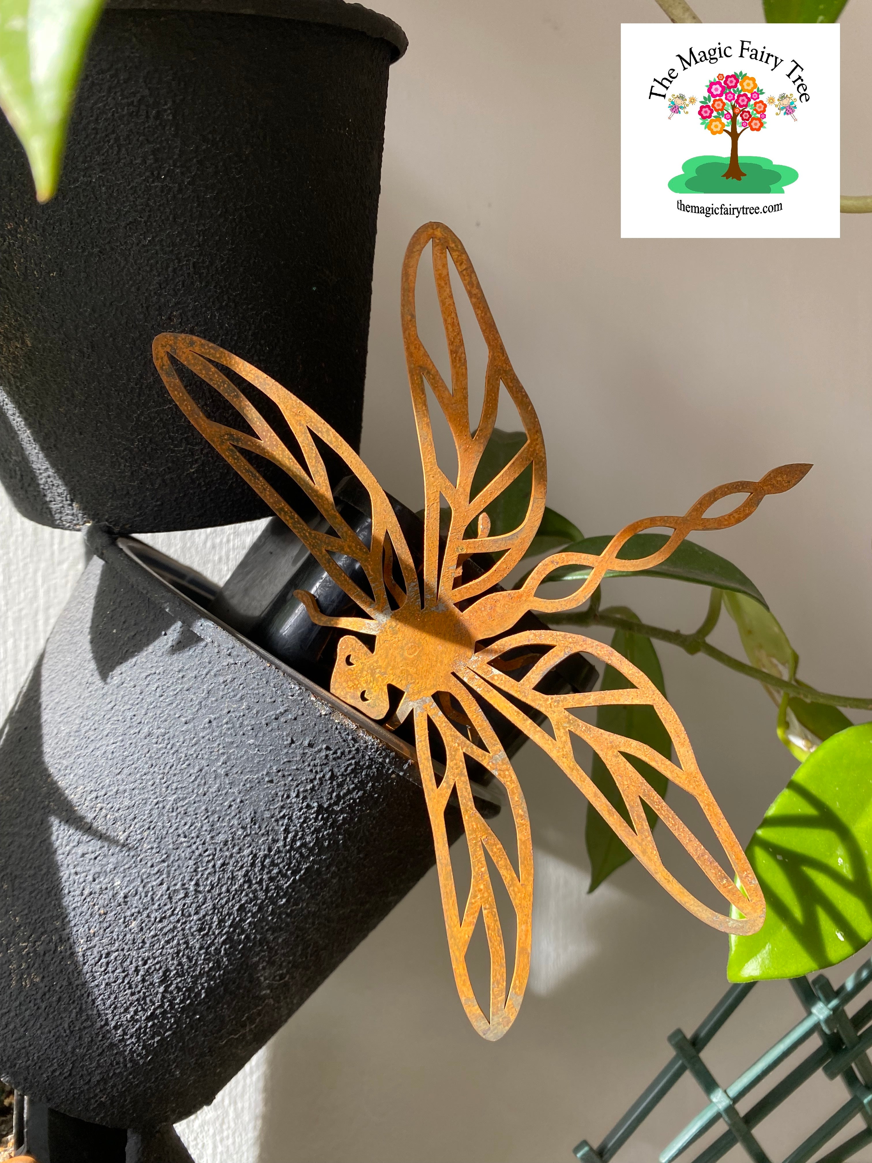 Dragonfly Bee or Butterfly Pot Sitter Decor image 7