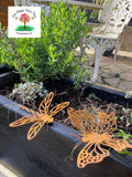 Dragonfly Bee or Butterfly Pot Sitter Decor image 0