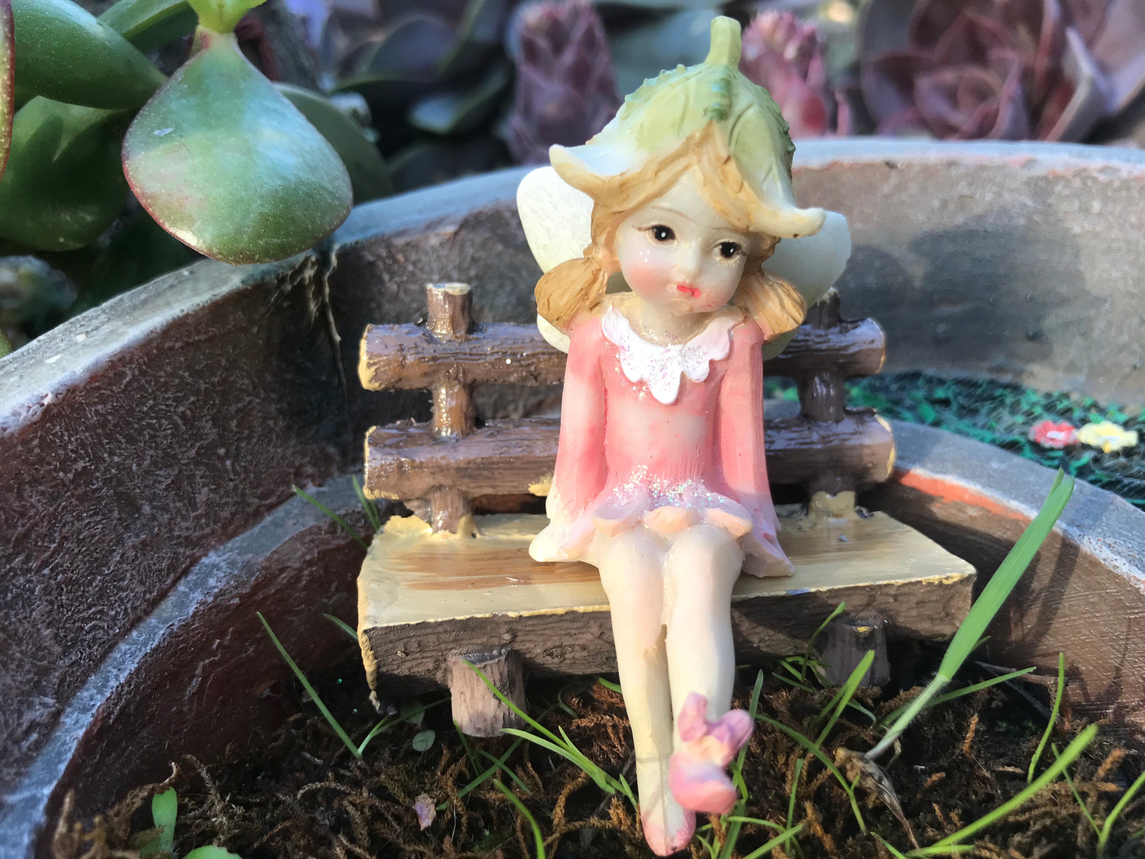 Flower Fairy Sitting Garden Fairy image 10