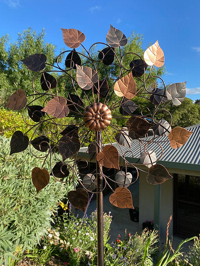 Bronze Leaf Windspinner