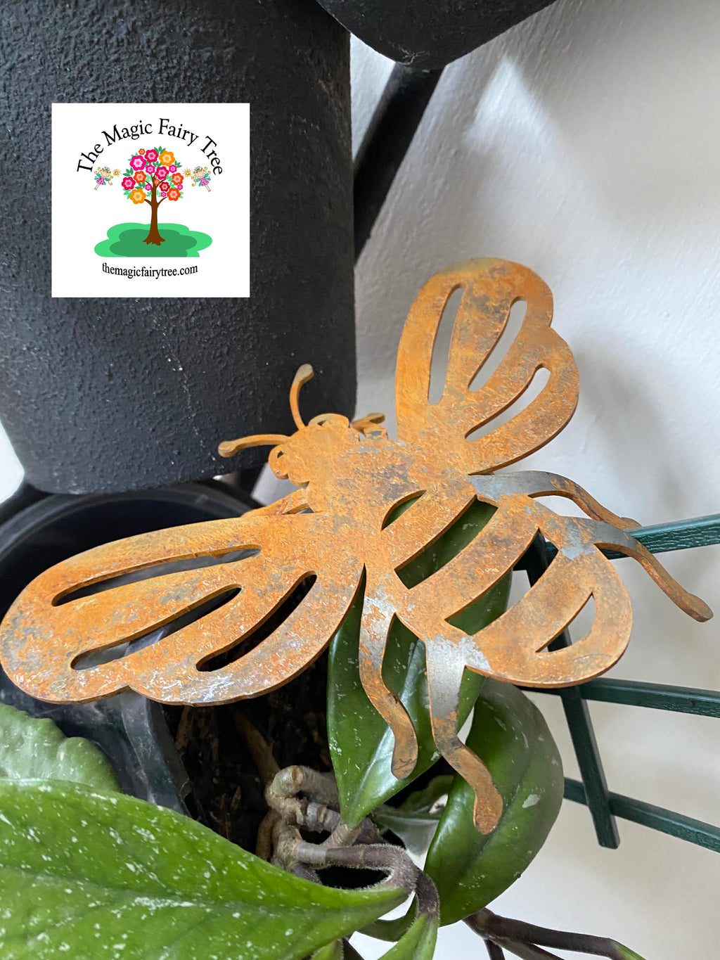 Dragonfly Bee or Butterfly Pot Sitter Decor image 5
