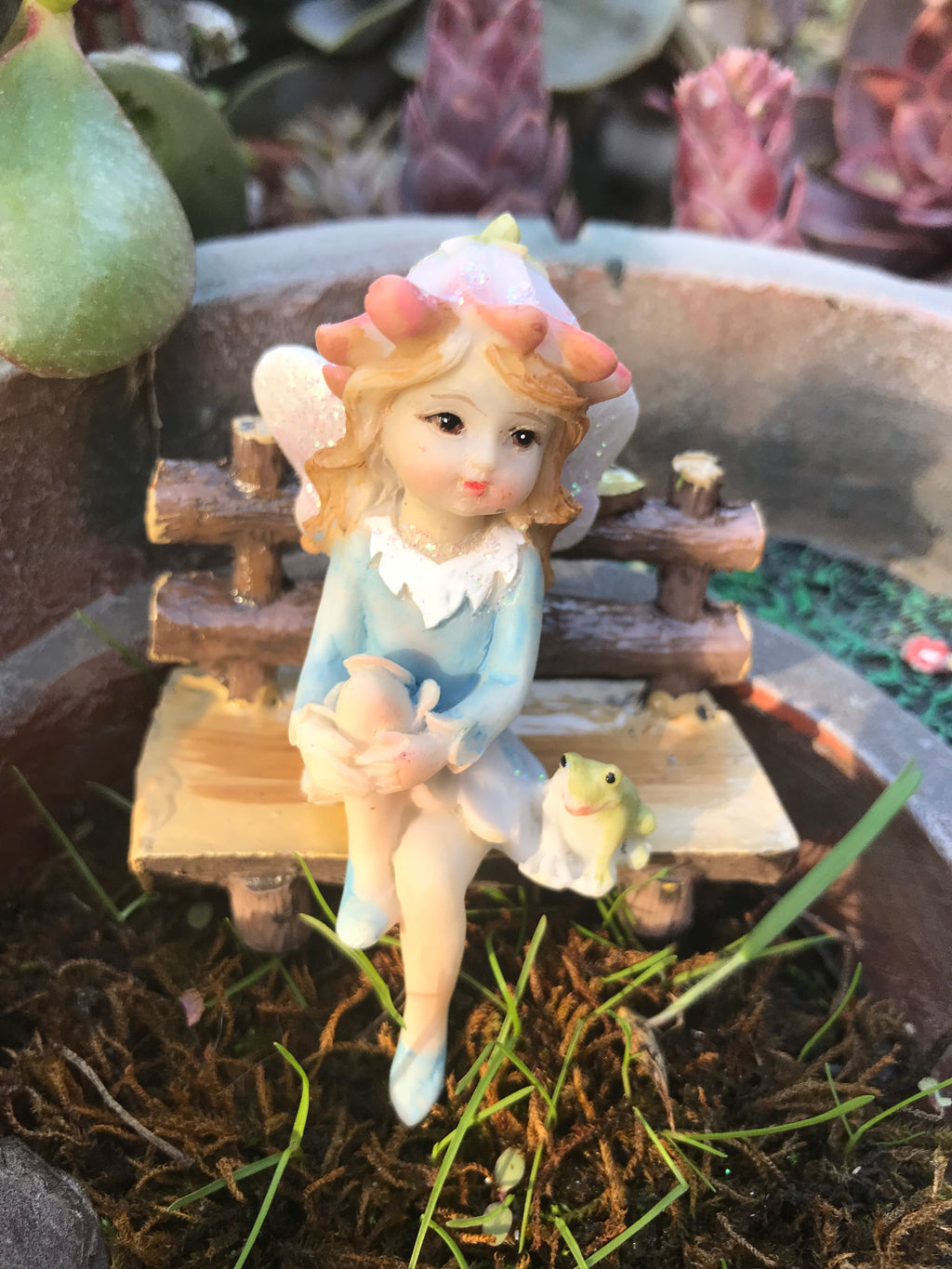 Flower Fairy Sitting Garden Fairy image 11