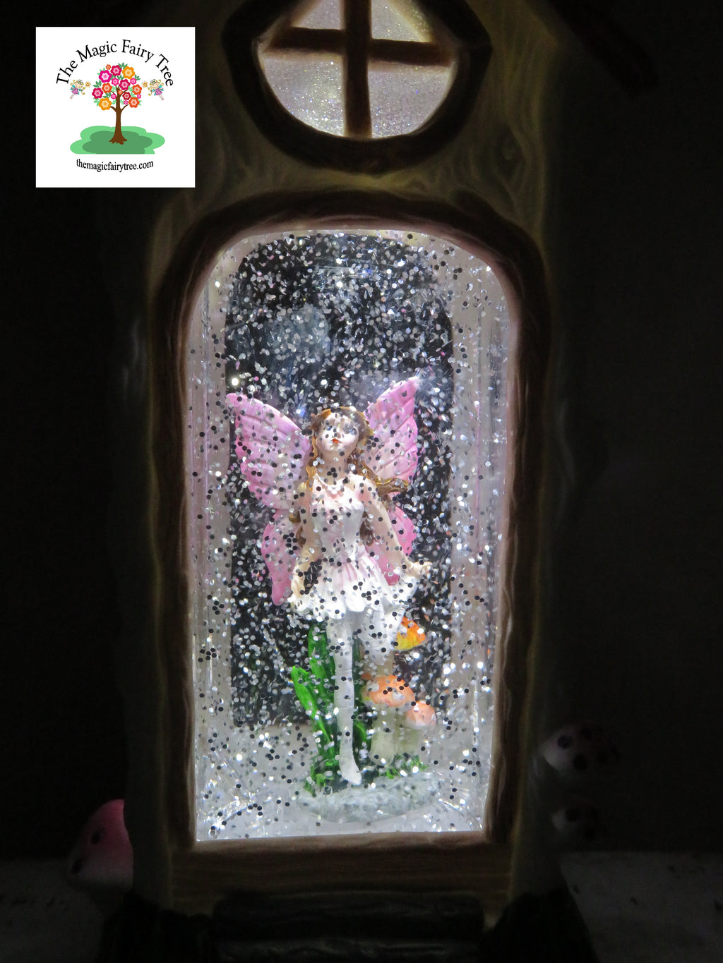 Fairy House Lantern - Pink Fairy Design 2 image 1