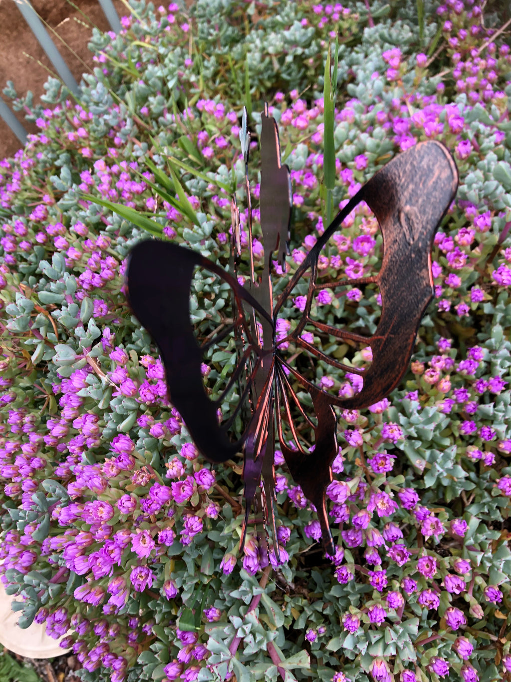 Welcome Metal Fairy Stake with 3D butterfly wings image 6