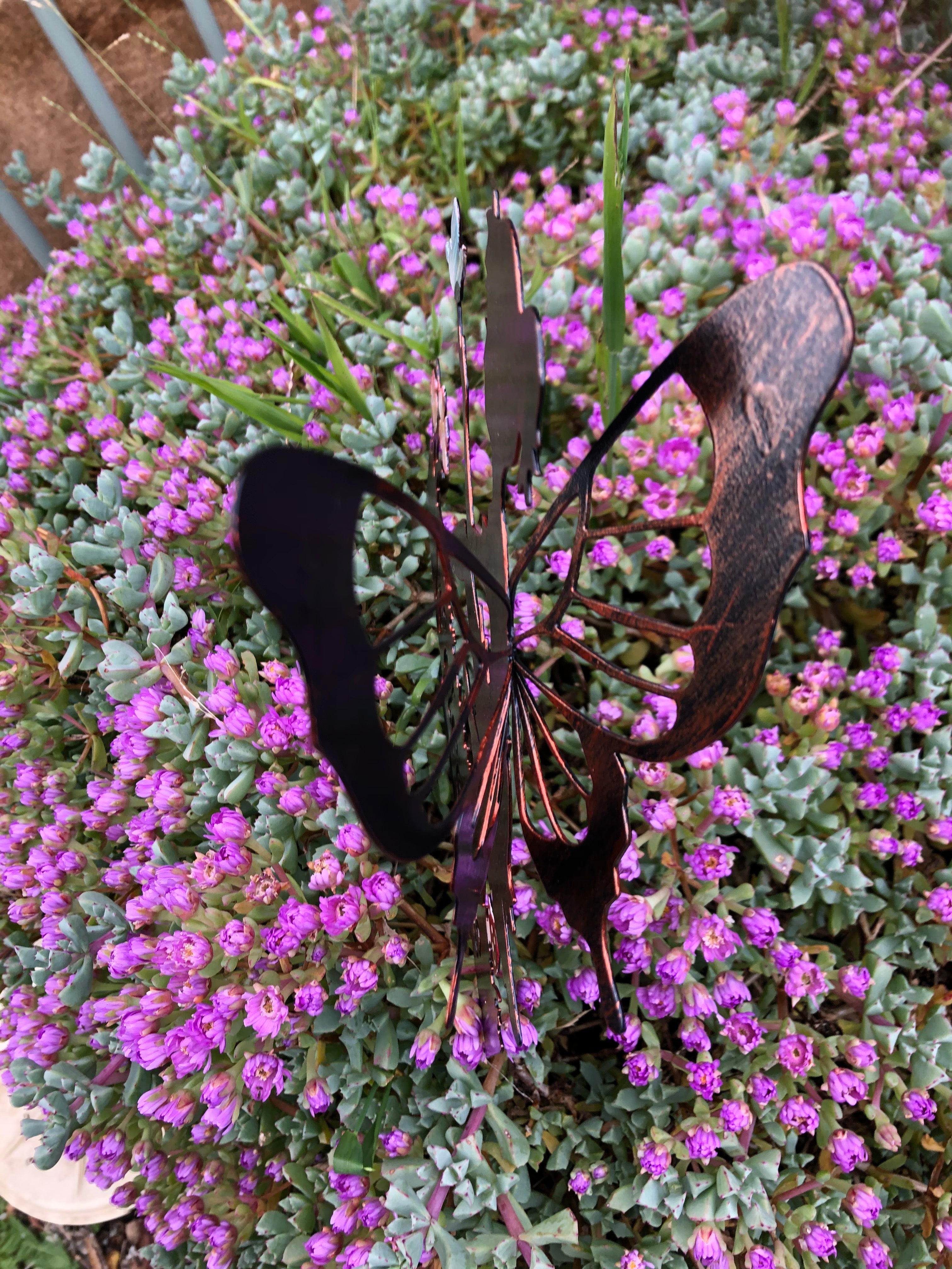 Welcome Metal Fairy Stake with 3D butterfly wings image 6