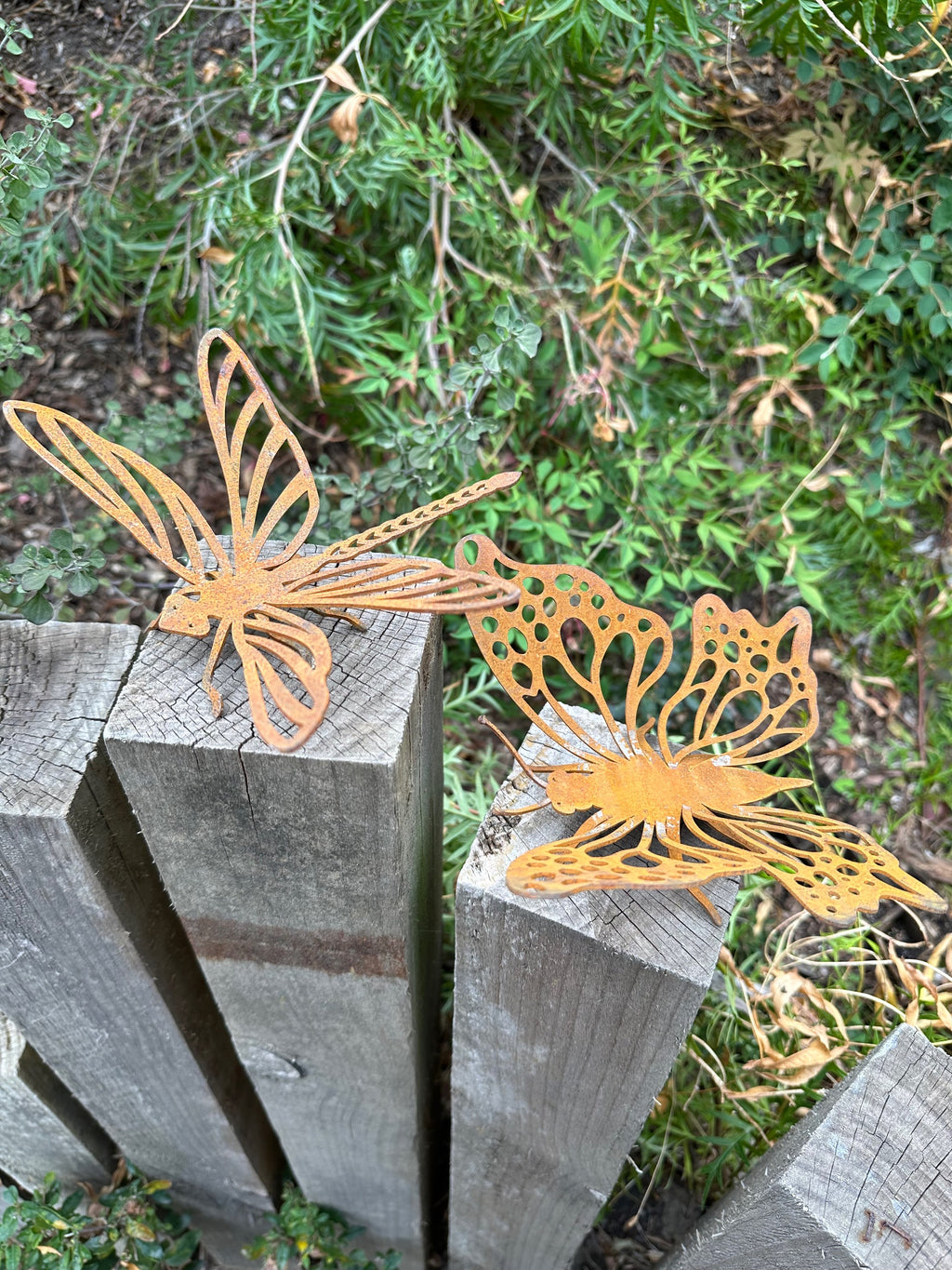 Large Dragonfly or Butterfly Pot Sitter Decor image 3