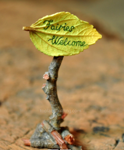 Fairies Welcome - fairy garden sign image 0