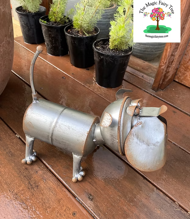 Dora the Bulldog Dog Kinetic Art