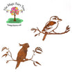 Kookaburra or Cockatoo on branch metal wall art image 0