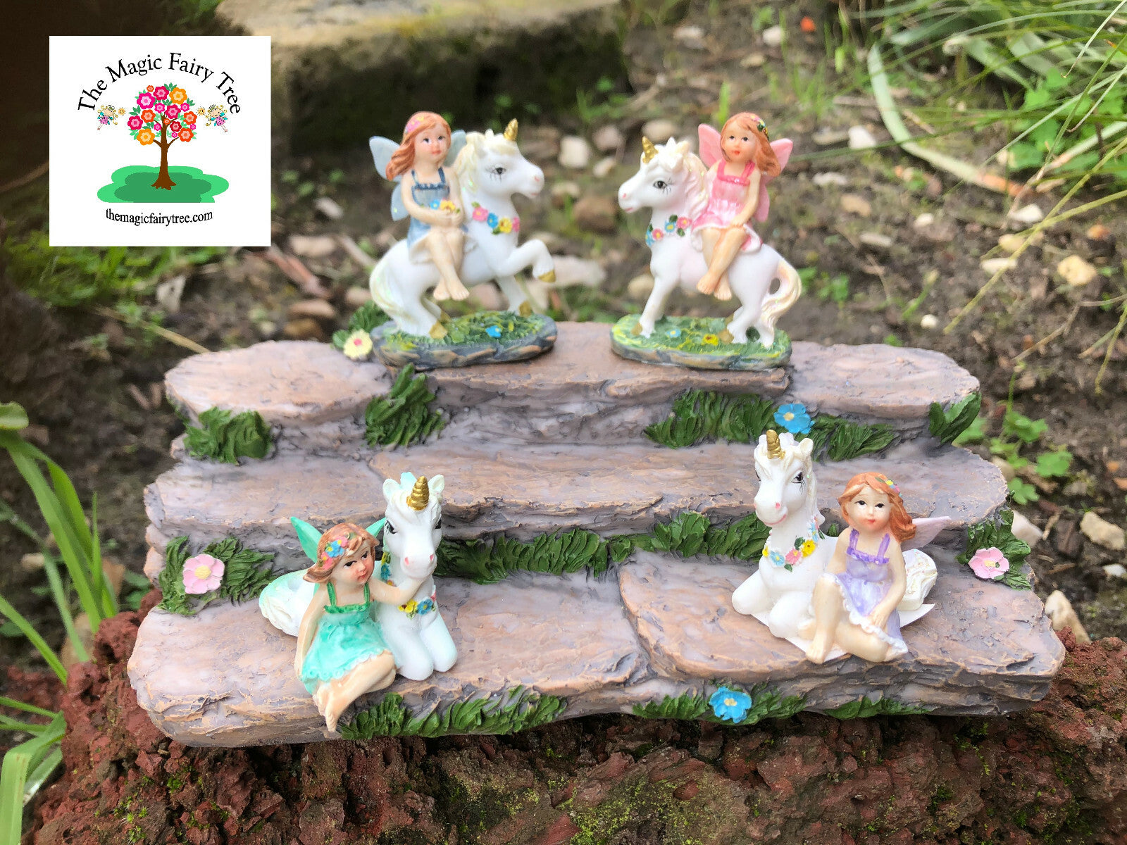 Fairy and unicorn friend figurines