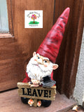 Leave - Novelty Rude Gardening Gnome - Leave image 0