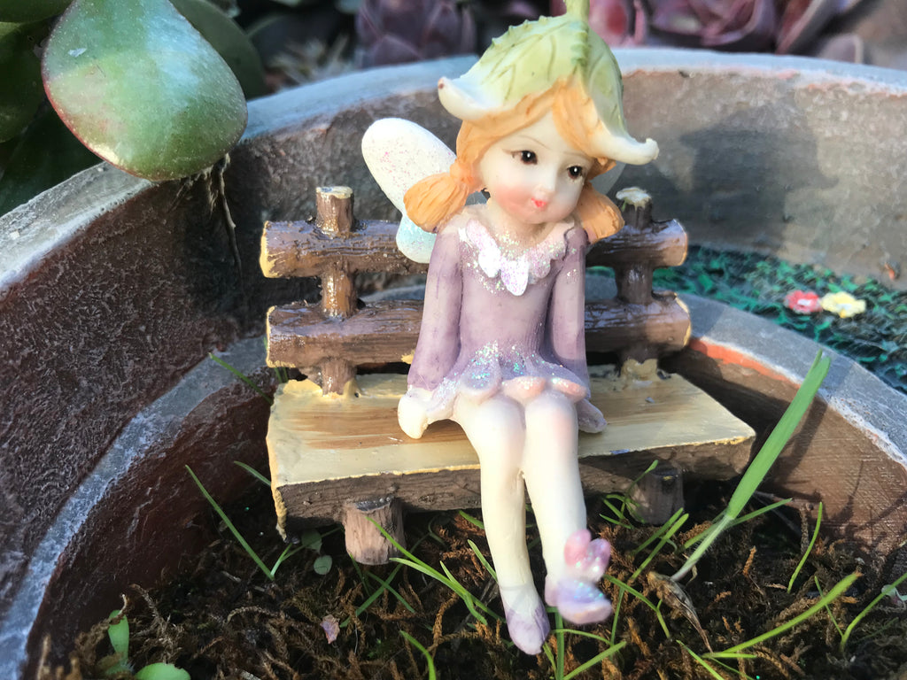 Flower Fairy Sitting Garden Fairy image 9