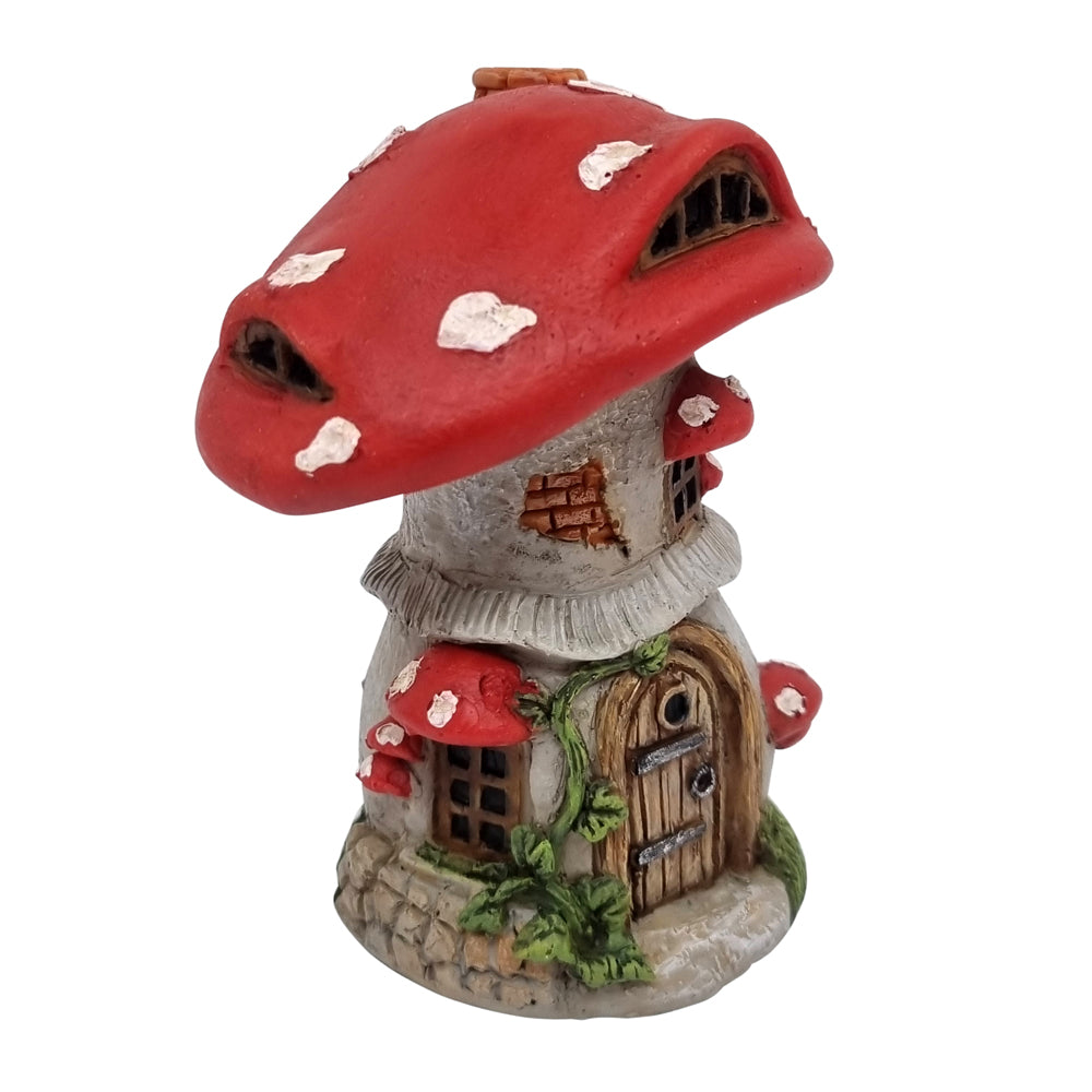 Miniature 10cm red mushroom fairy house