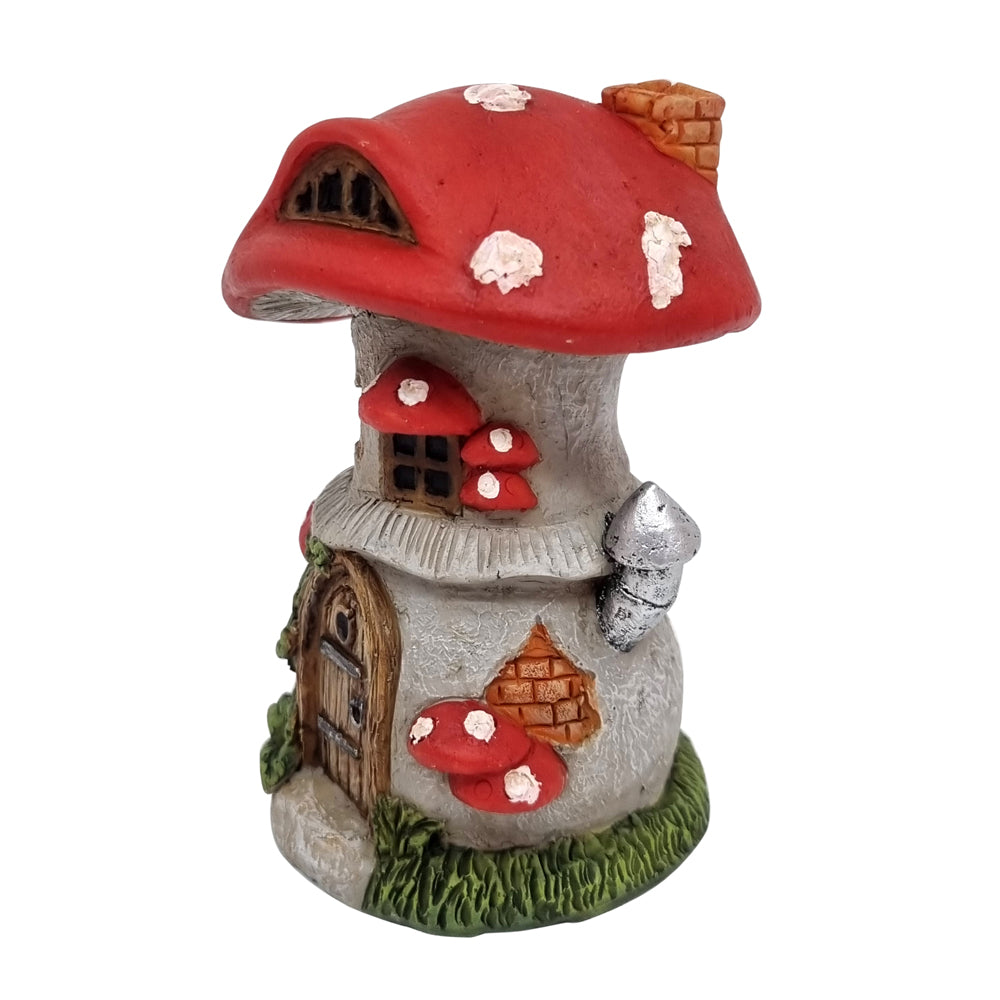 Miniature 10cm red mushroom fairy house