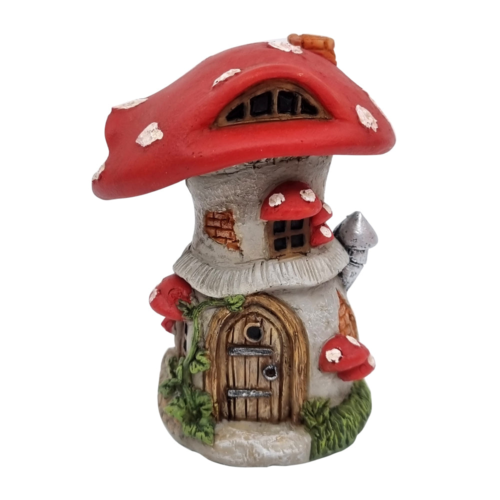 Miniature 10cm red mushroom fairy house