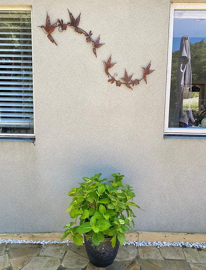 Metal Garland Wall Art - butterfly, dragonfly, bee, bird