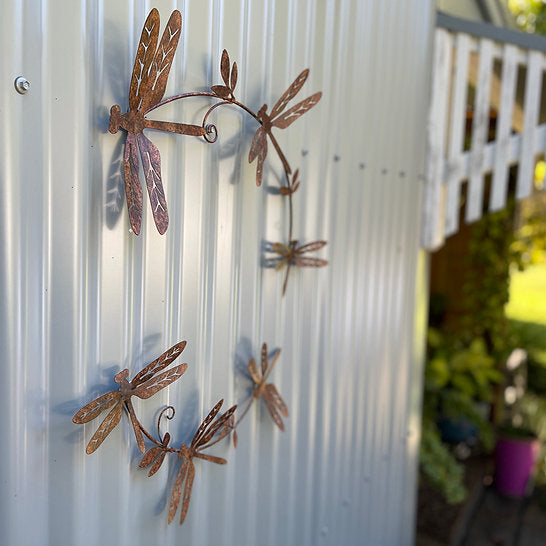 Metal Garland Wall Art - butterfly, dragonfly, bee, bird