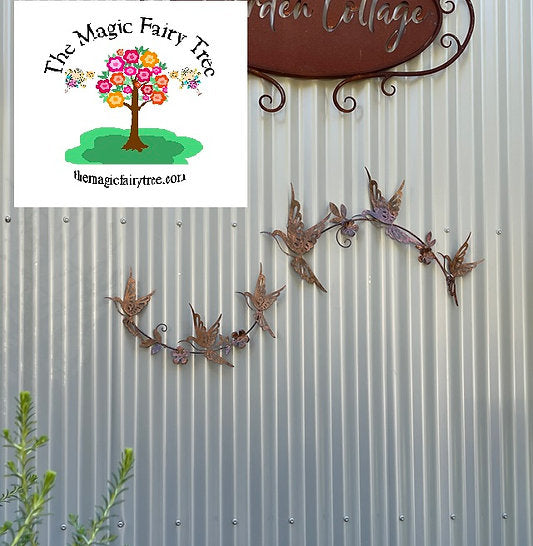 Metal Garland Wall Art - butterfly, dragonfly, bee, bird