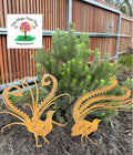 Rusty Metal Lyrebird Garden Stake