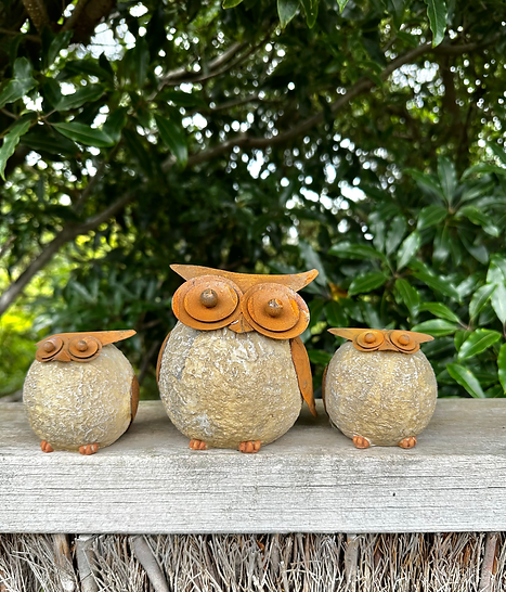 Resin and Rust Owl Set