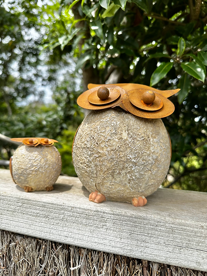 Resin and Rust Owl Set
