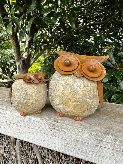 Resin and Rust Owl Set
