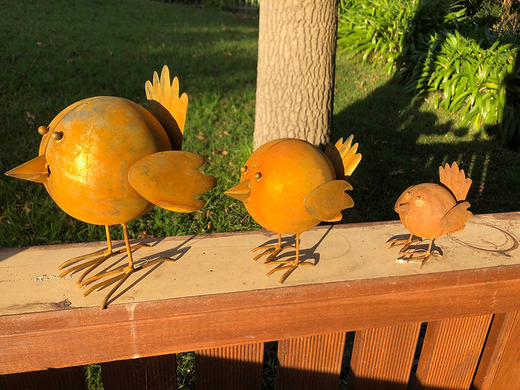 Rusty Metal Tweety Birds