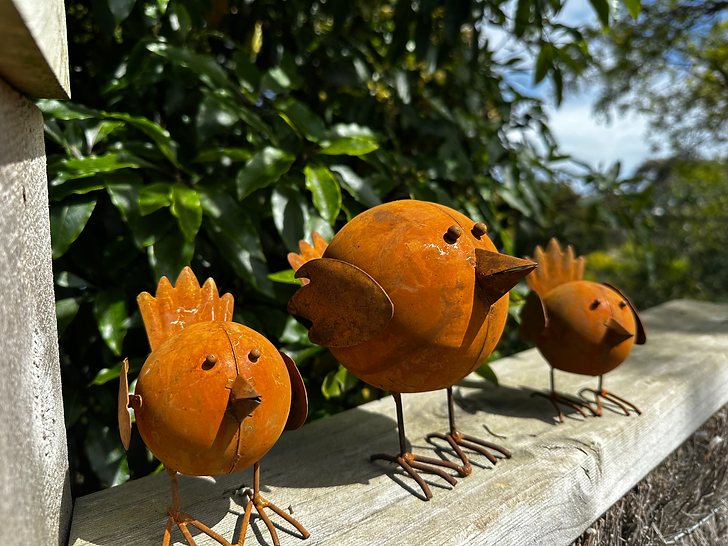 Rusty Metal Tweety Birds